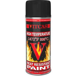 Kuumankestävä spraymaali - musta 800 °C